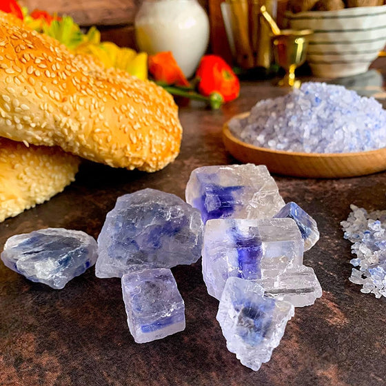 250gr Rare Ancient Blue Rock Salt - 80+ Minerals, Natural, High Potassium, Low Sodium