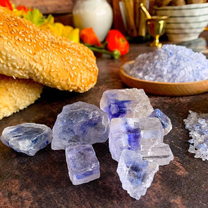 250gr Rare Ancient Blue Rock Salt - 80+ Minerals, Natural, High Potassium, Low Sodium